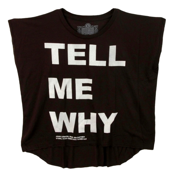 NWOT Women's The Beatles Tell Me Why Vintage Concert Tees - Picture 1 of 4